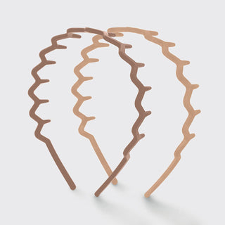 Zig Zag Headband 2pc, Neutral - The Red Thread Boutique