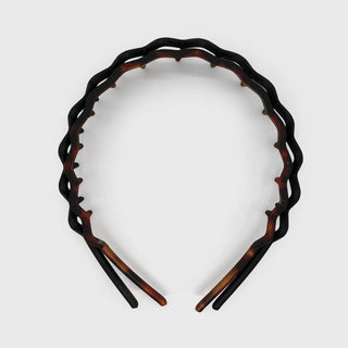 Zig Zag Headband 2pc, Black/Tort - The Red Thread Boutique